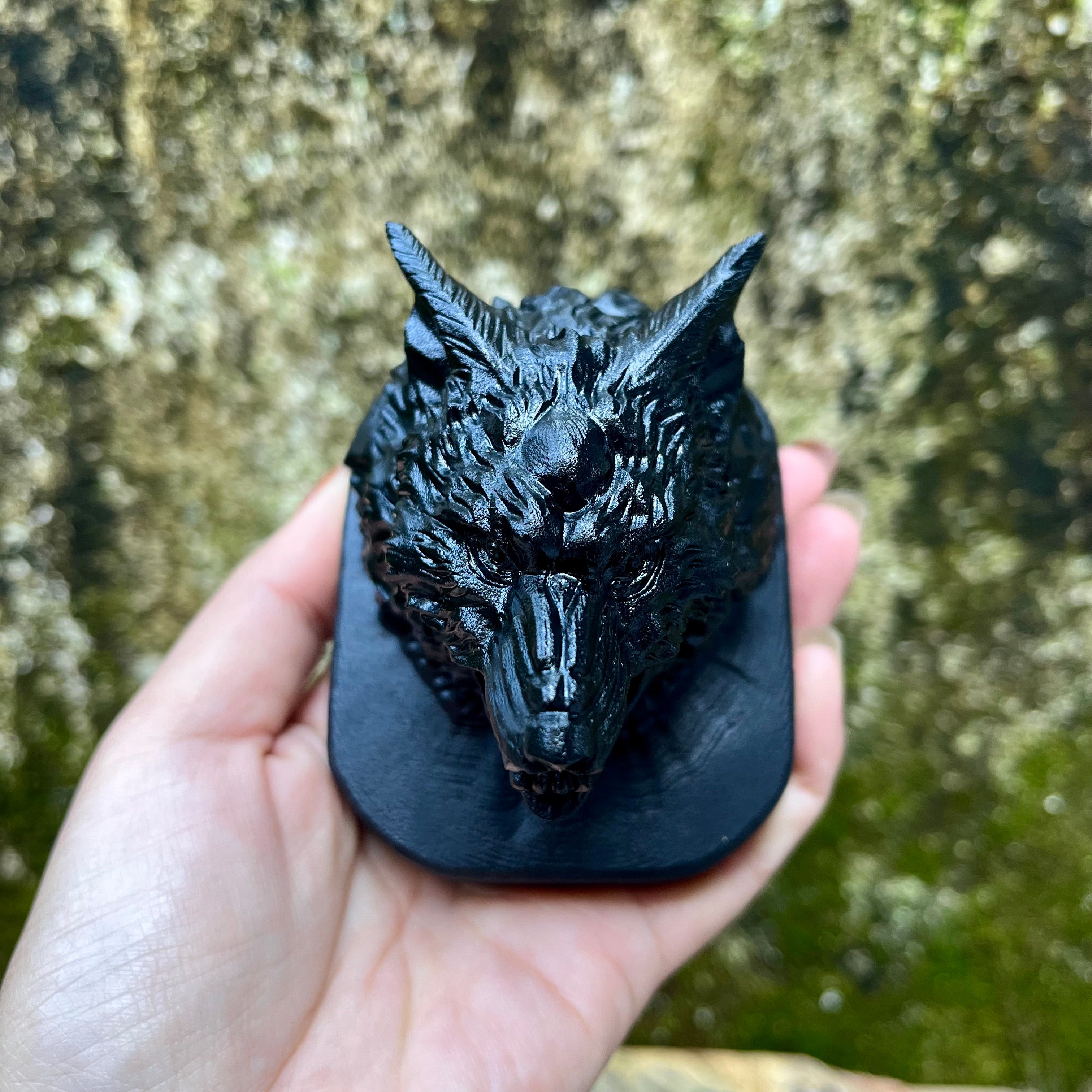 Wolf Head Carving Nice Details