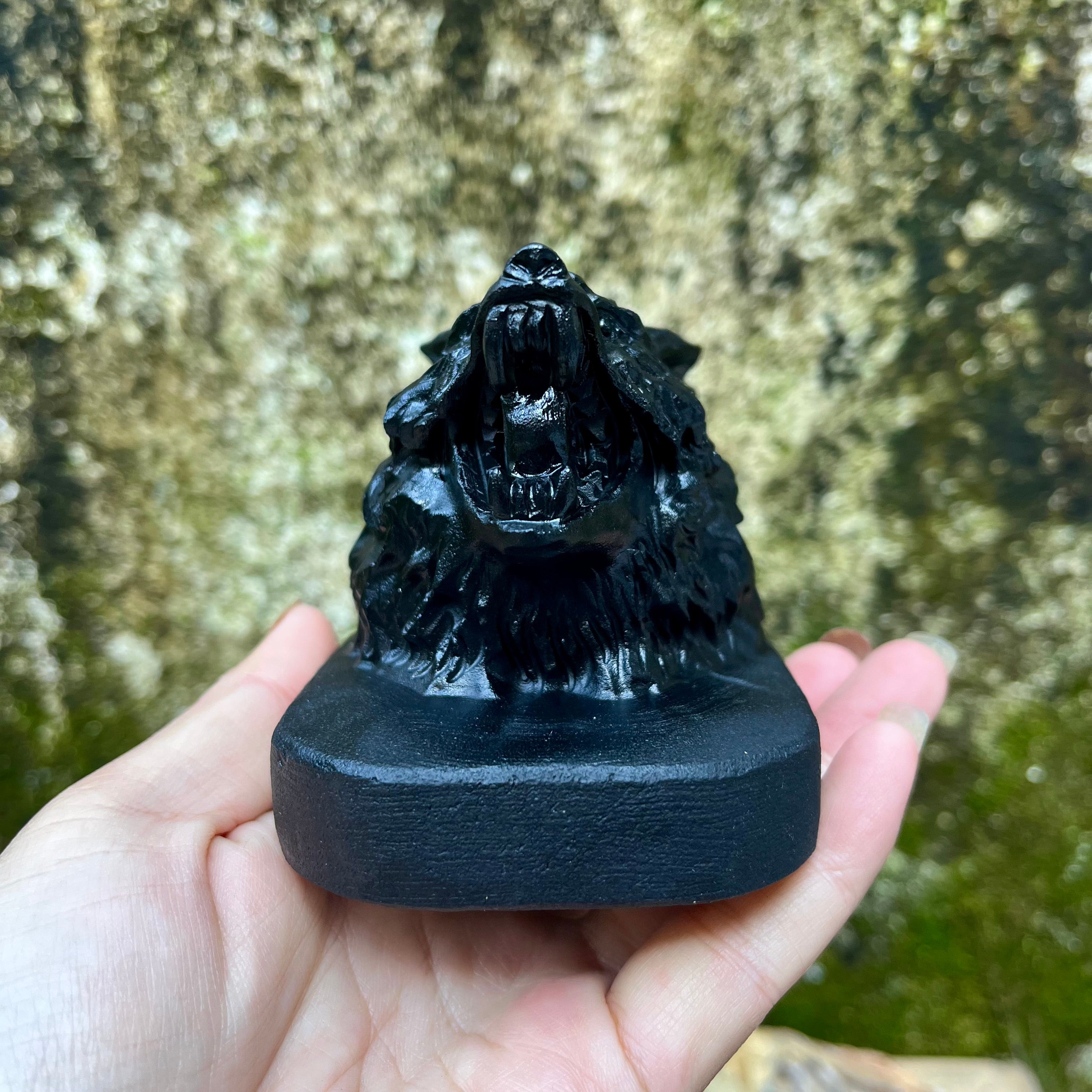 Wolf Head Carving Nice Details