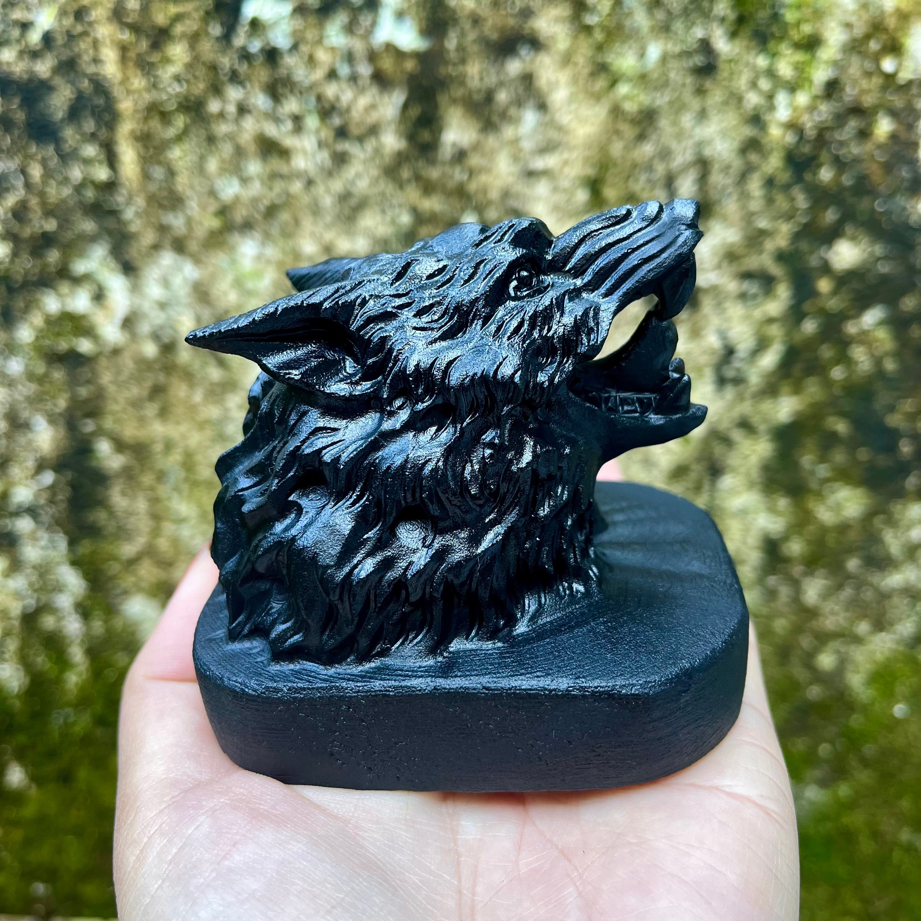 Wolf Head Carving Nice Details