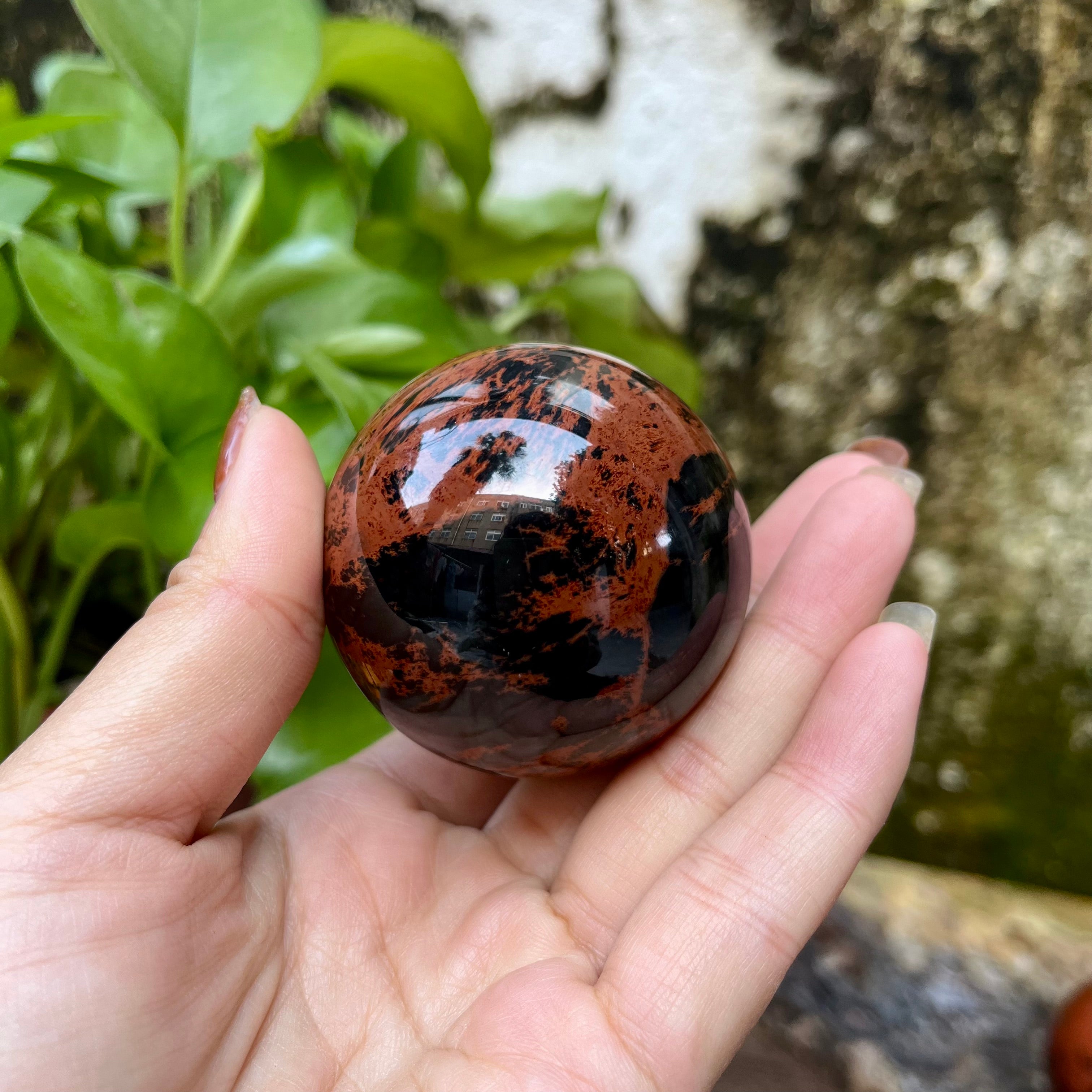 3PCS Mahogany Obsidian Spheres Group