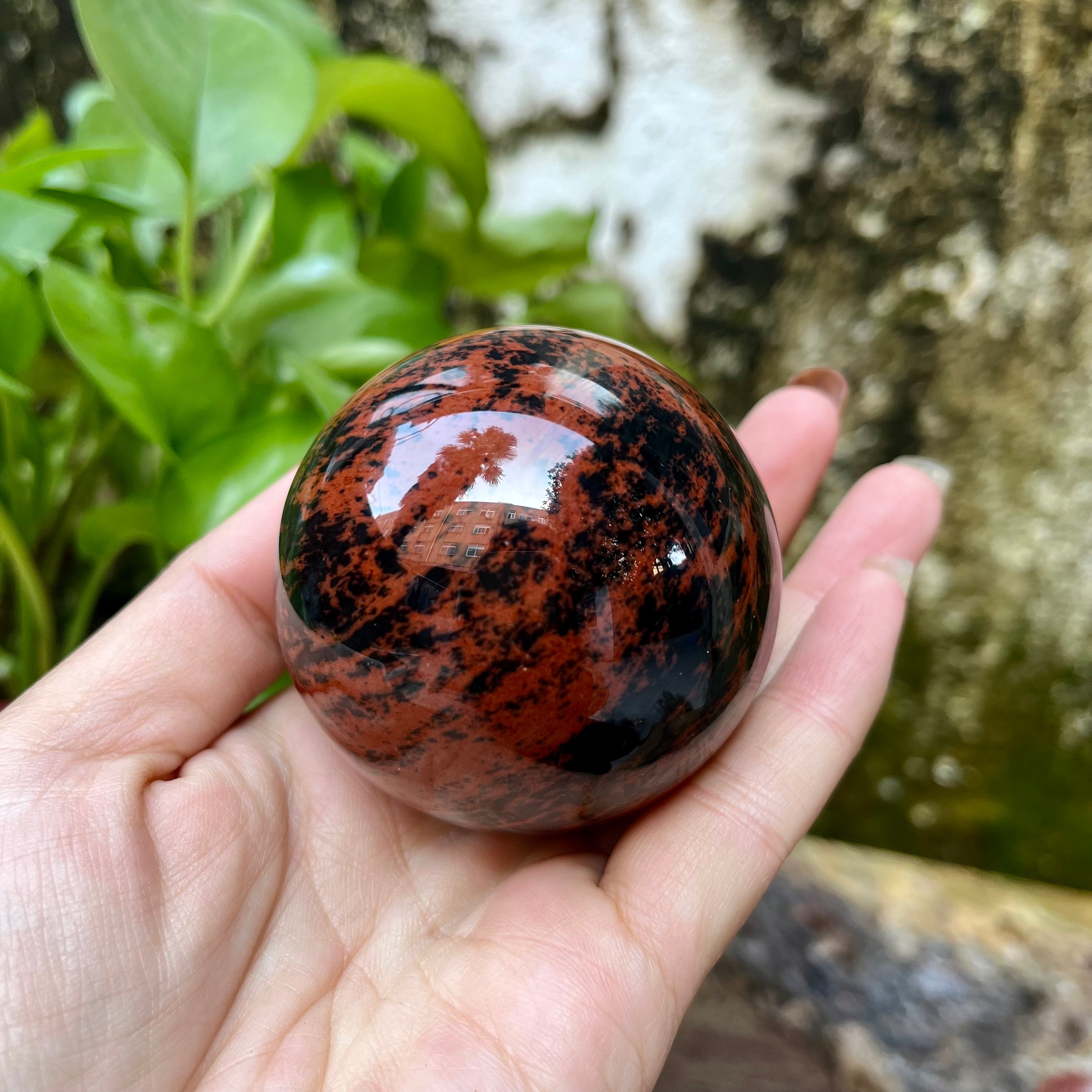 3PCS Mahogany Obsidian Spheres Group