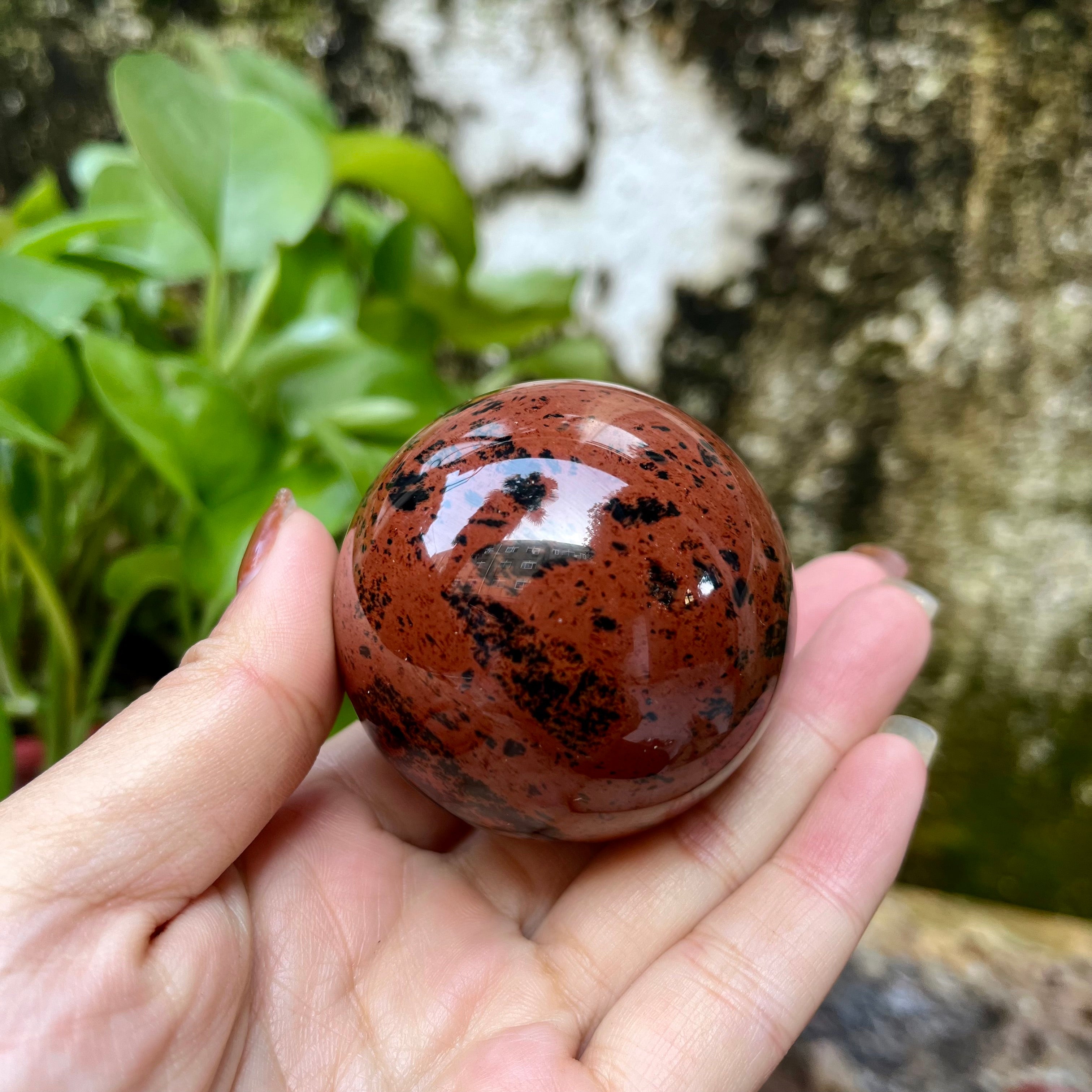 3PCS Mahogany Obsidian Spheres Group