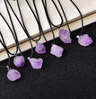 Natural Raw Amethyst Shoots Pendant Necklace Fashion Jewelry