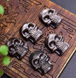 Natural Sheen Obsidian Skull Pendant Fashion Jewelry