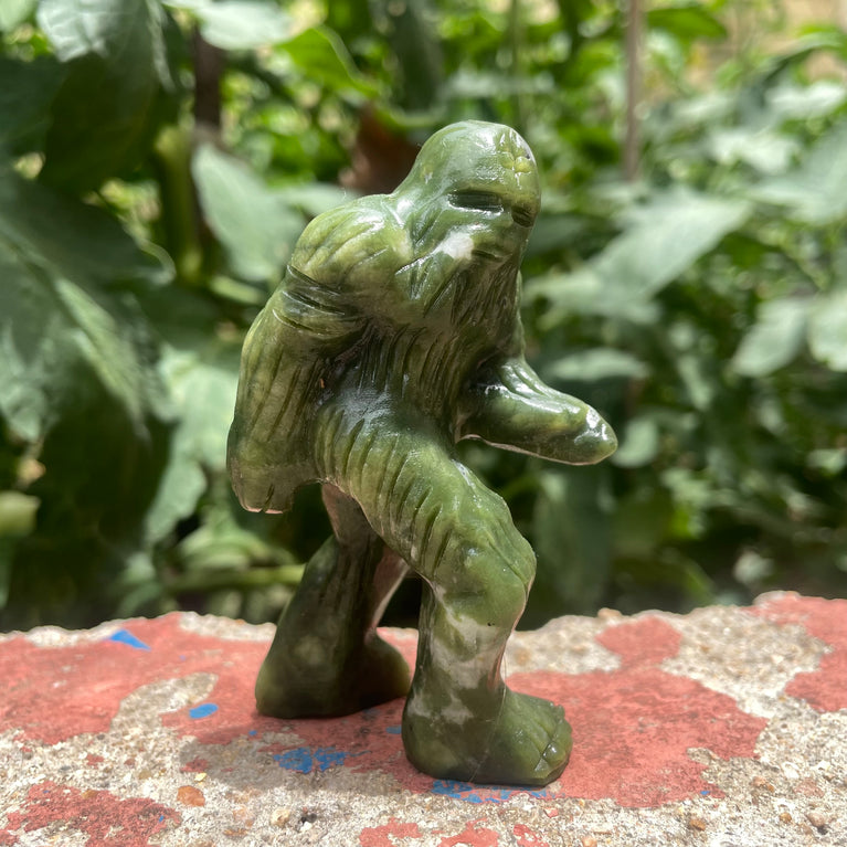 8CM Natural Stone Sasquatch Bigfoot Carvings