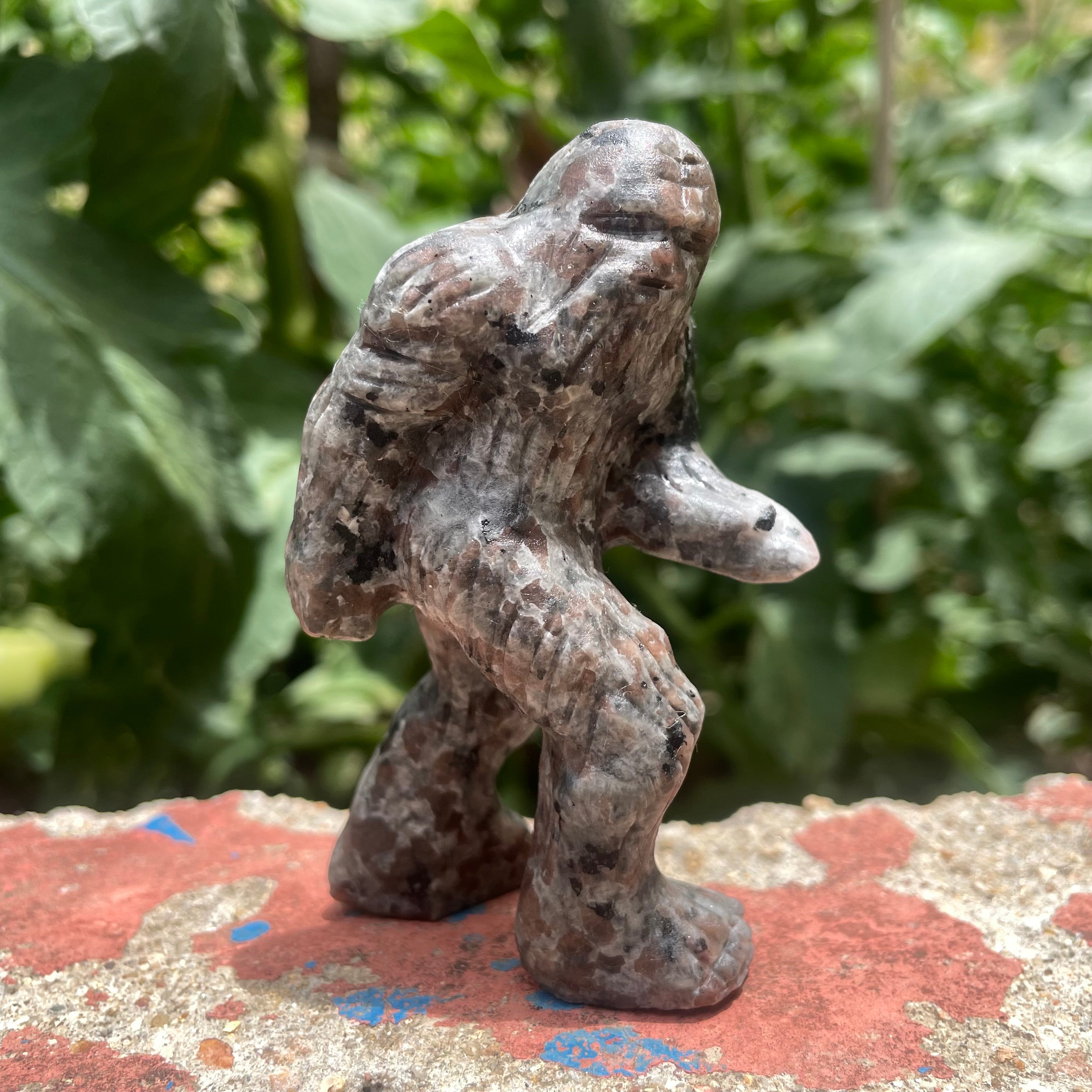 8CM Natural Stone Sasquatch Bigfoot Yeti Carvings