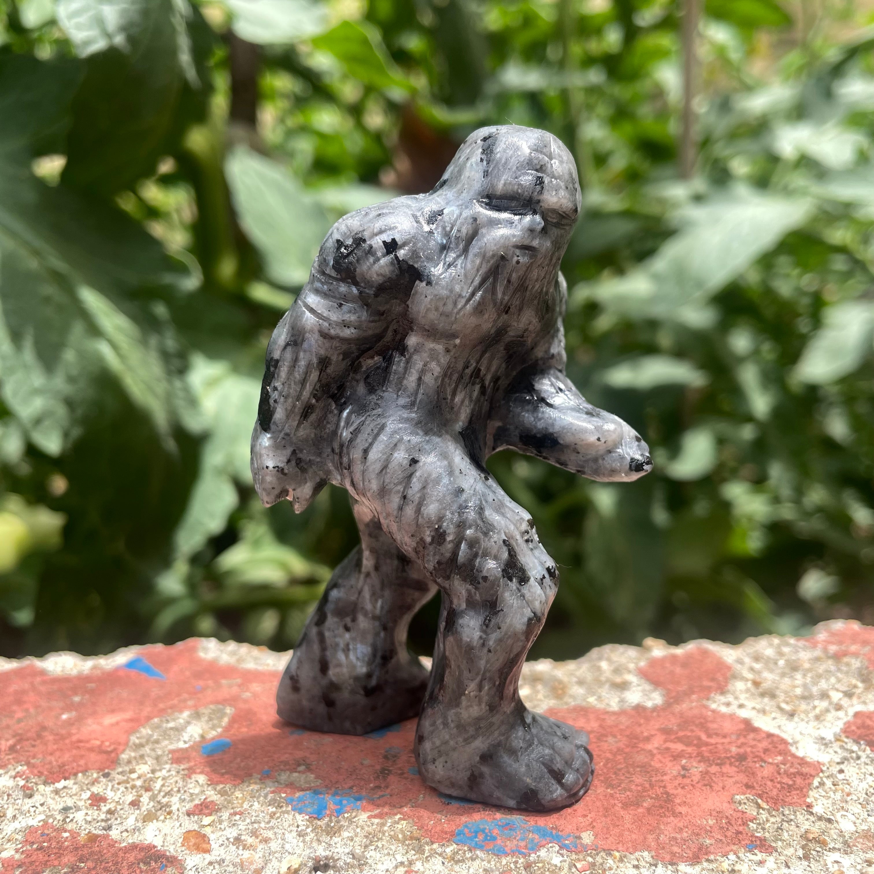 8CM Natural Stone Sasquatch Bigfoot Yeti Carvings