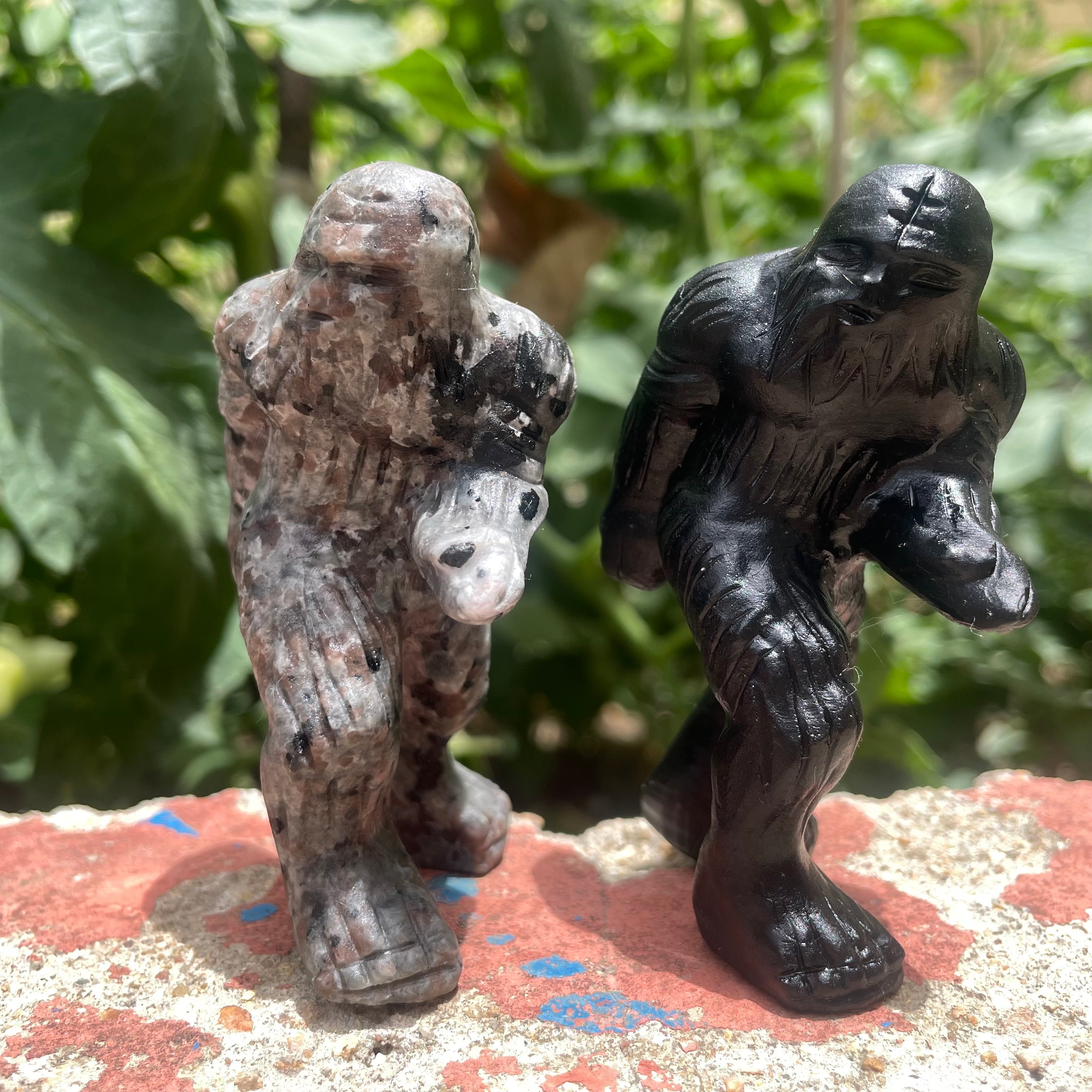 8CM Natural Stone Sasquatch Bigfoot Yeti Carvings