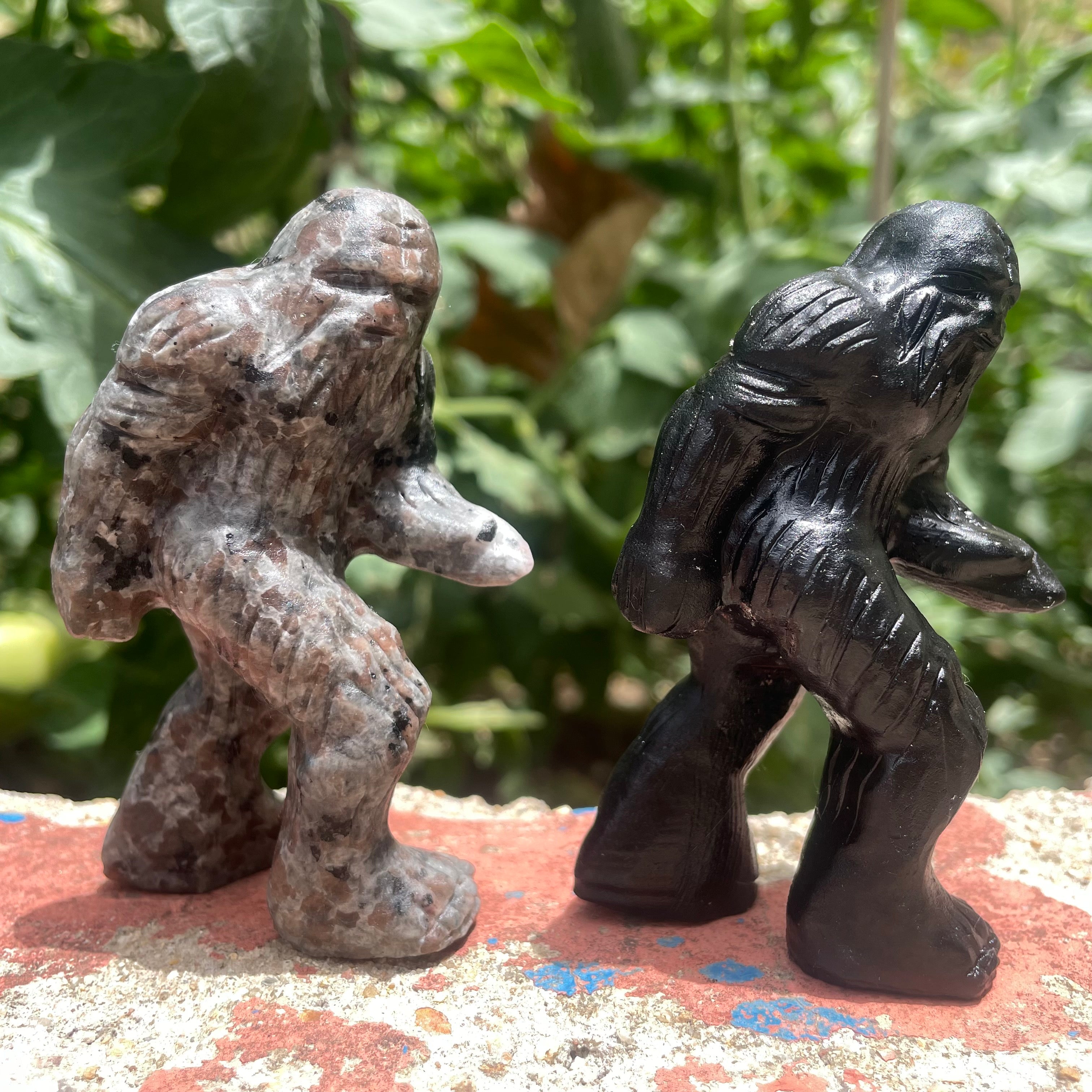 8CM Natural Stone Sasquatch Bigfoot Yeti Carvings