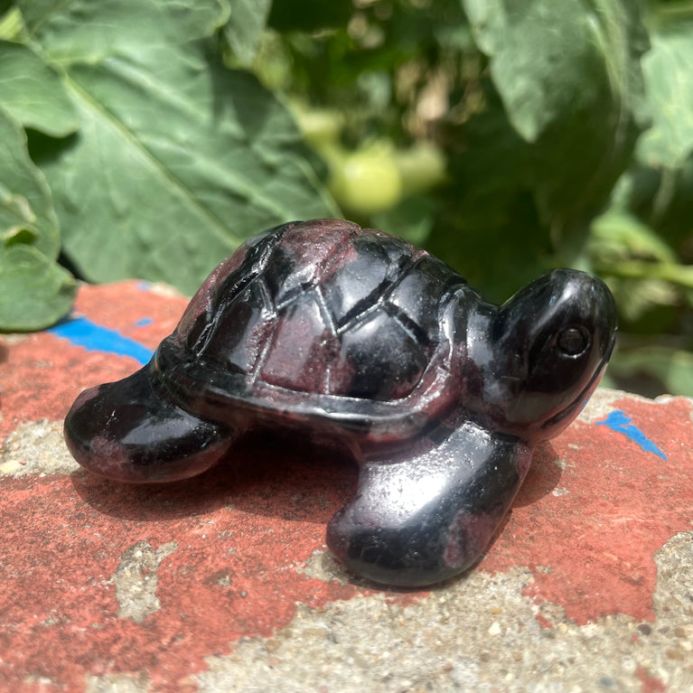 6CM Natural Stone Sea Turtle Carvings