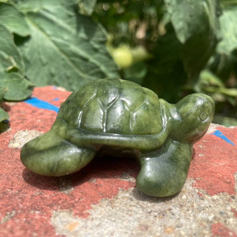 6CM Natural Stone Sea Turtle Carvings