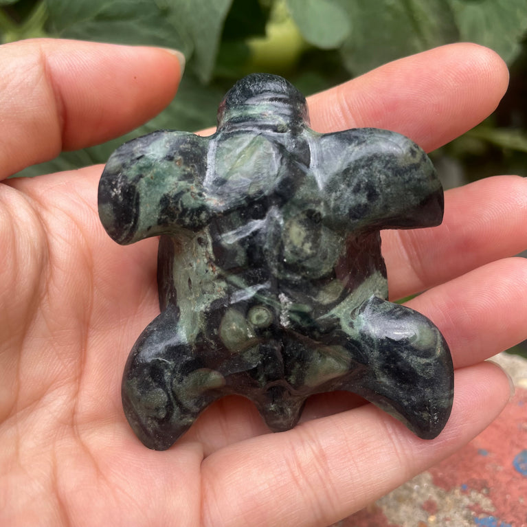 6CM Natural Stone Sea Turtle Carvings