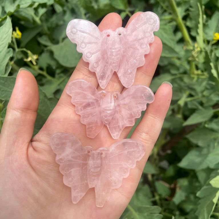 5.5CM Natural Stone Butterfly Carvings