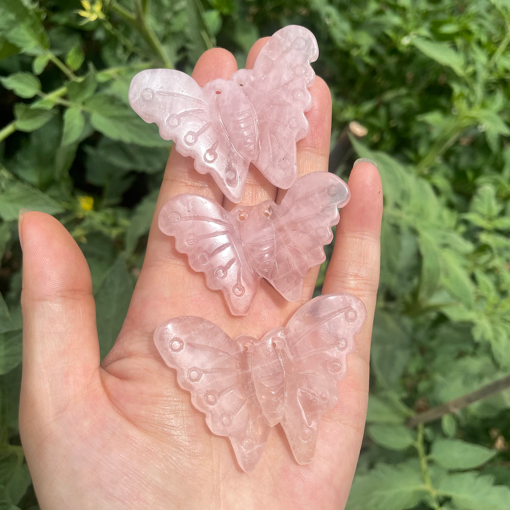 5.5CM Natural Stone Butterfly Carvings