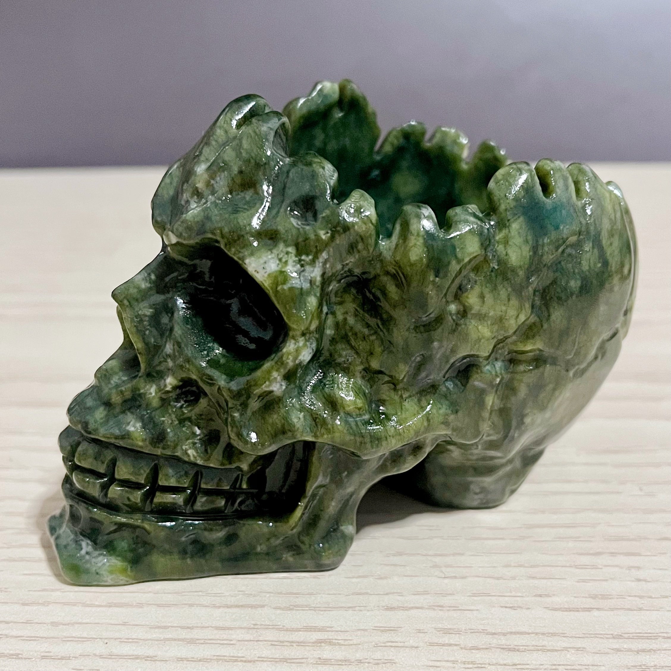 Serpentine Skull Bowl Key Bowl Holder
