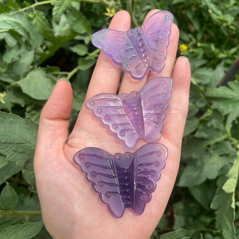 5.5CM Natural Stone Butterfly Carvings