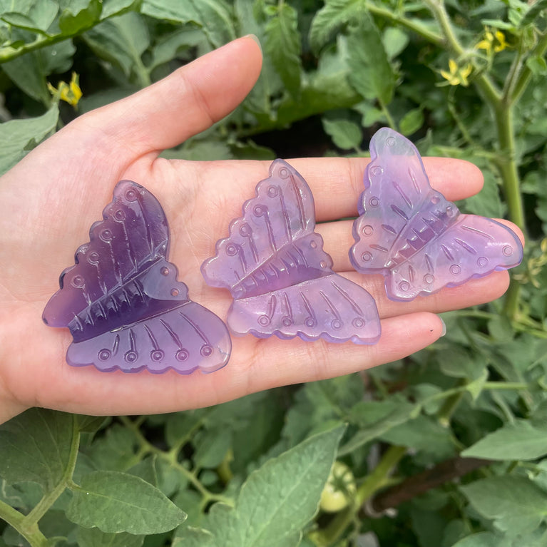 5.5CM Natural Stone Butterfly Carvings