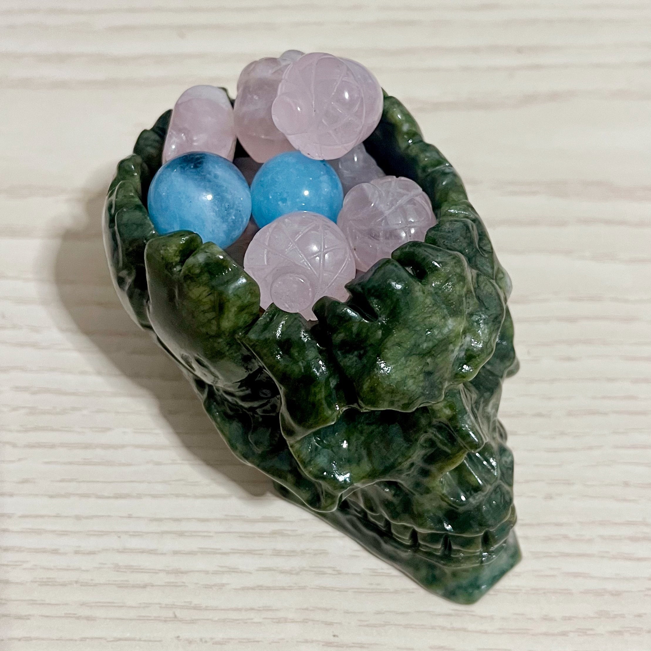 Serpentine Skull Bowl Key Bowl Holder