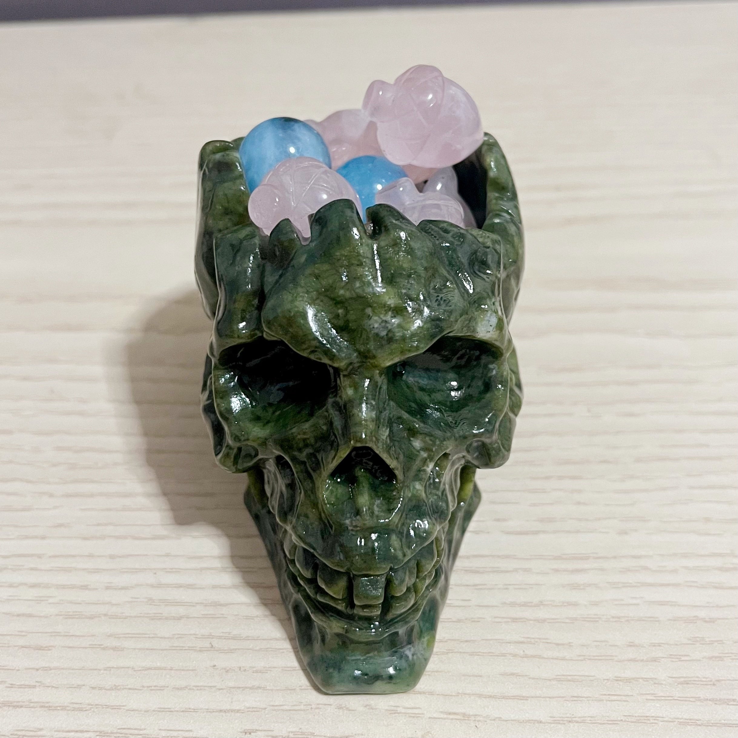 Serpentine Skull Bowl Key Bowl Holder