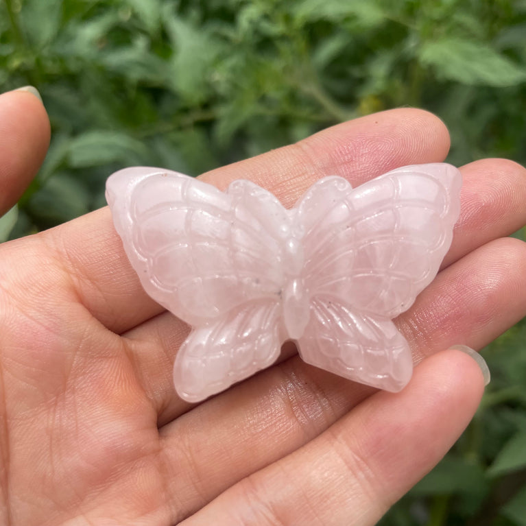 5CM Natural Stone Butterfly Carvings