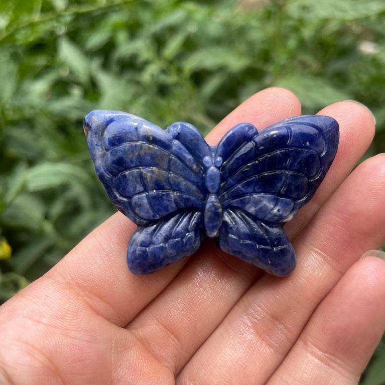 5CM Natural Stone Butterfly Carvings