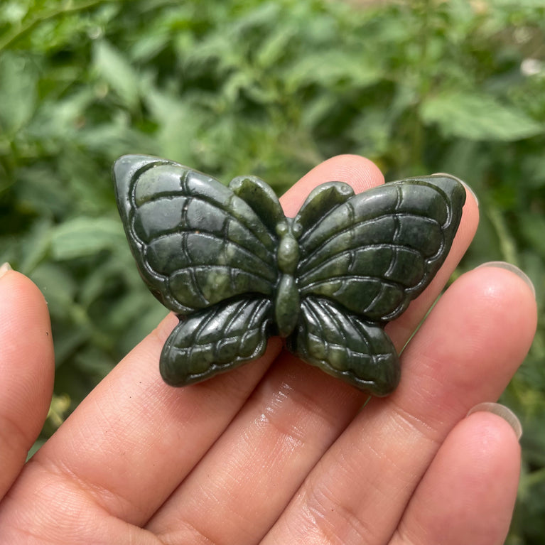 5CM Natural Stone Butterfly Carvings