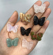 Mini Butterfly Natural Stone Carvings Confetti Scoops