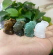 Mini Sitting Elephant Natural Stone Carvings Confetti Scoops