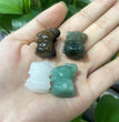 Mini Sitting Elephant Natural Stone Carvings Confetti Scoops