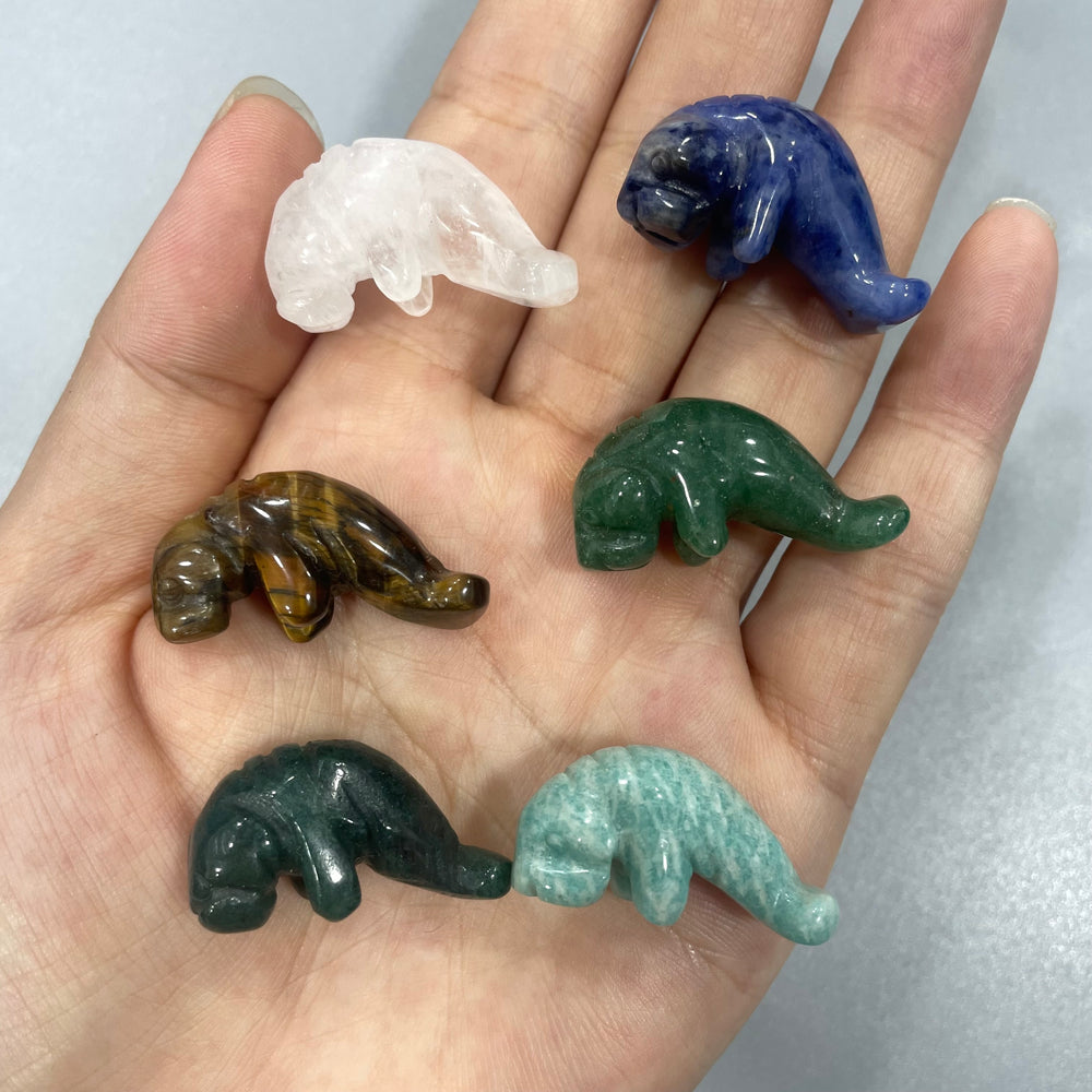 Mini Manatee Natural Stone Carvings Confetti Scoops