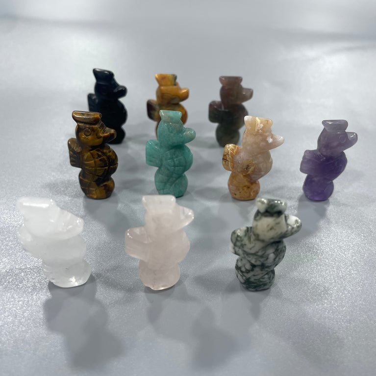 Mini Seahorse Natural Stone Carvings Confetti Scoops