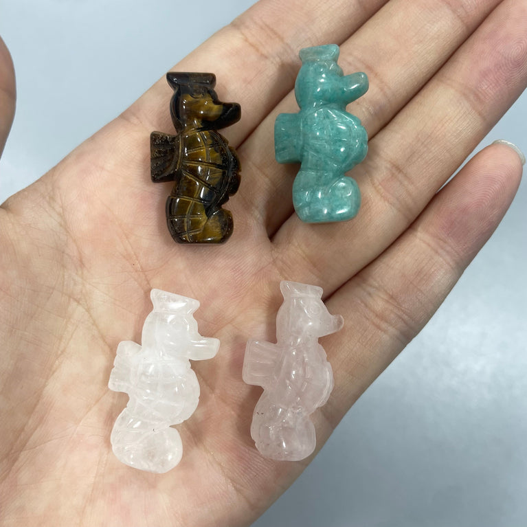 Mini Seahorse Natural Stone Carvings Confetti Scoops