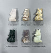 Mini Howling Wolf Natural Stone Carvings Confetti Scoops