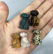 Mini Dog Natural Stone Carvings Confetti Scoops