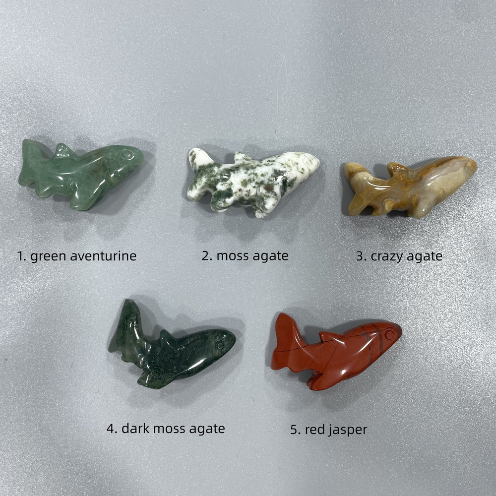 Mini Shark Natural Stone Carvings Confetti Scoops