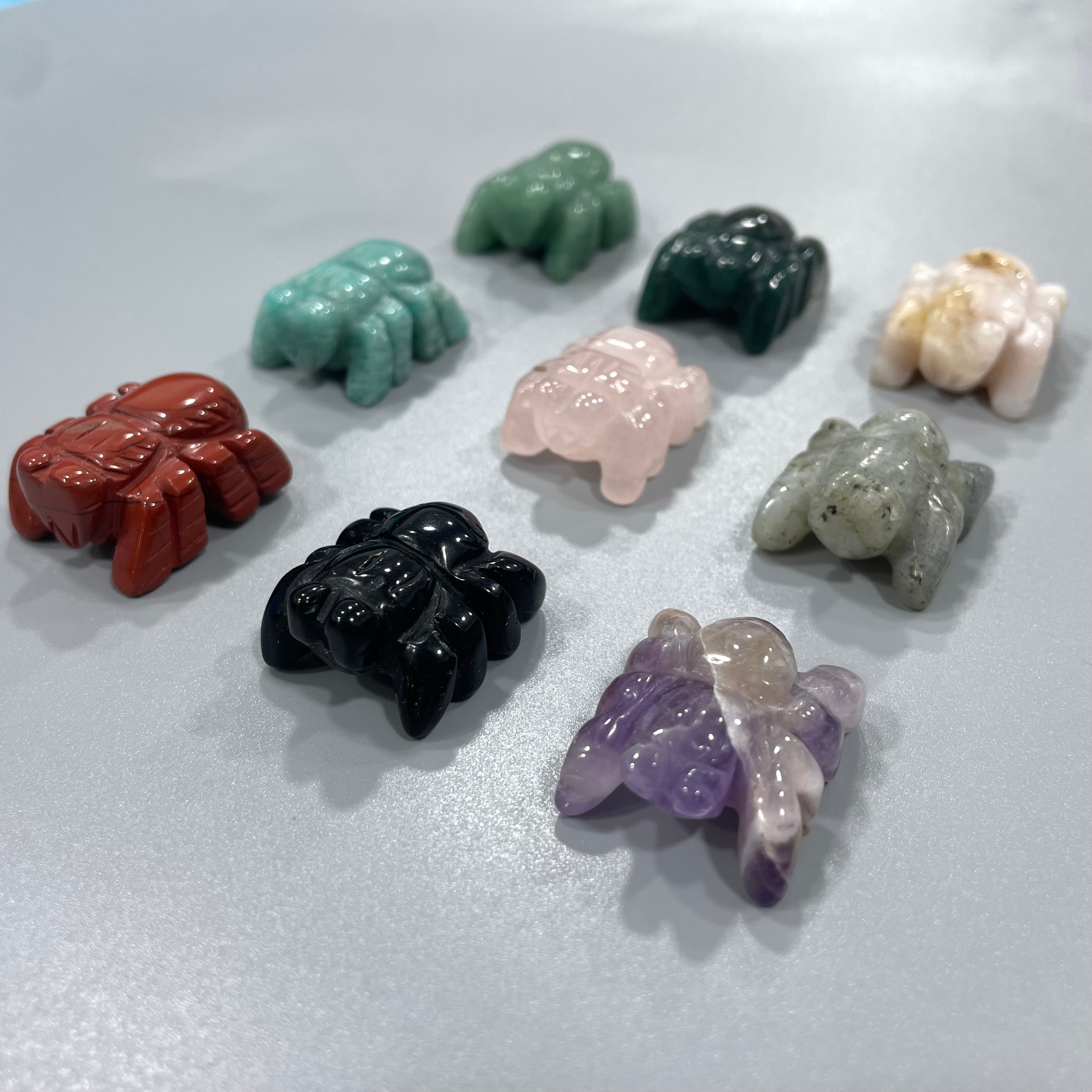 Mini Spider Natural Stone Carvings Confetti Scoops