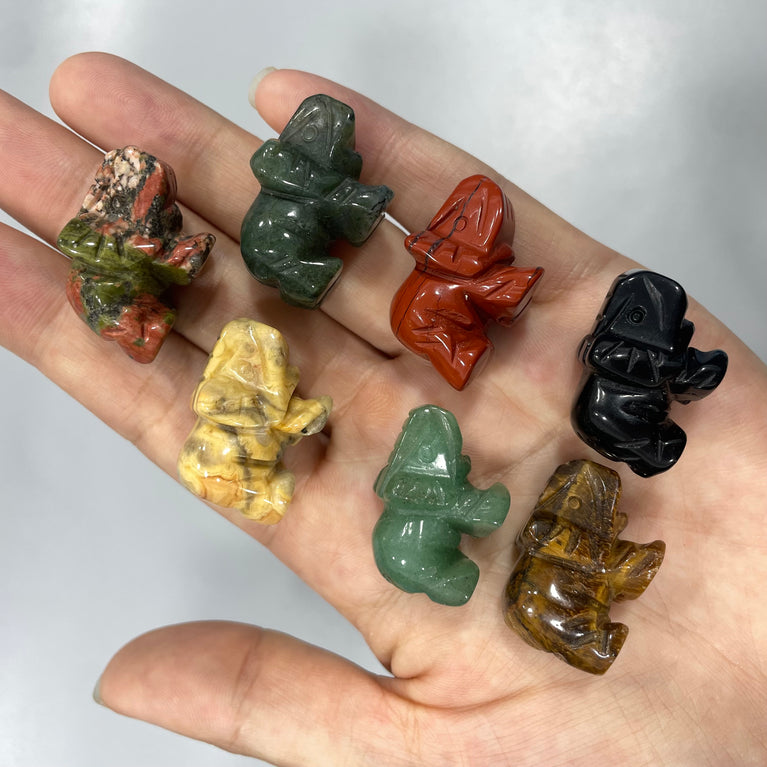 Mini Elephant Natural Stone Carvings Confetti Scoops