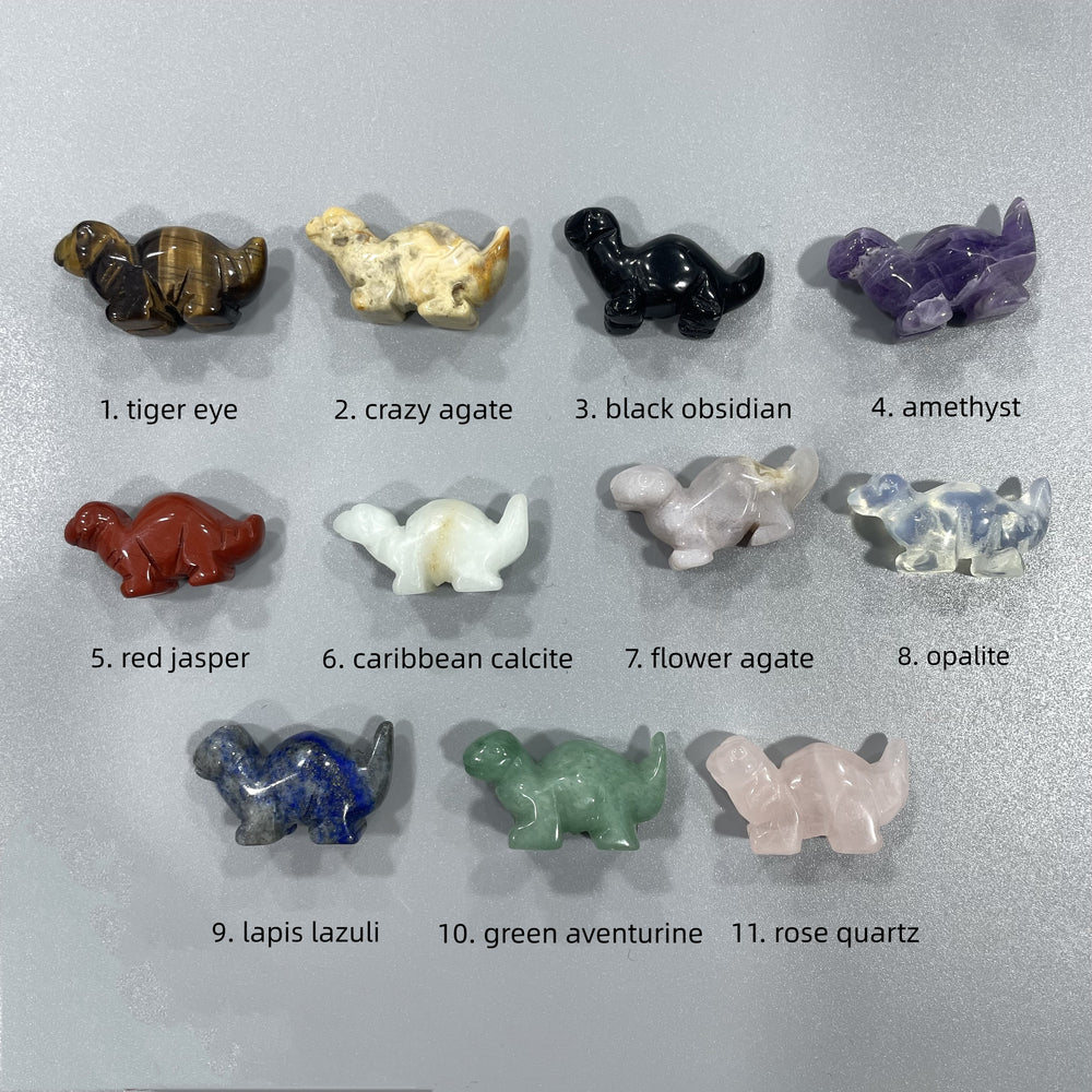 Mini Dinosaur Natural Stone Carvings Confetti Scoops