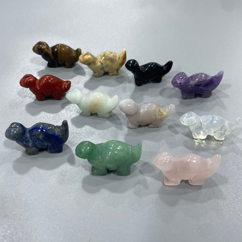 Mini Dinosaur Natural Stone Carvings Confetti Scoops