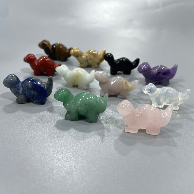 Mini Dinosaur Natural Stone Carvings Confetti Scoops