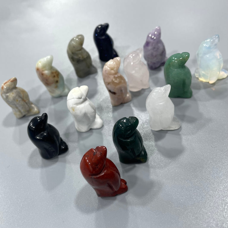 Mini Penguin Natural Stone Carvings Confetti Scoops