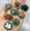 Mini Frog on Lotus Leaf Natural Stone Carvings Confetti Scoops