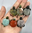 Mini Sea Turtle Natural Stone Carvings Confetti Scoops