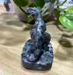 7CM Natural Garnet Larvikite Yooperlite Dinosaur T-Rex Tyrannosaurus Carvings