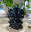 6CM Black Obsidian Medusa Carvings