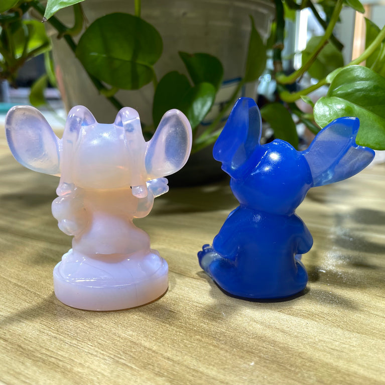 6CM Opalite Stitch Cartoon Figure Carvings