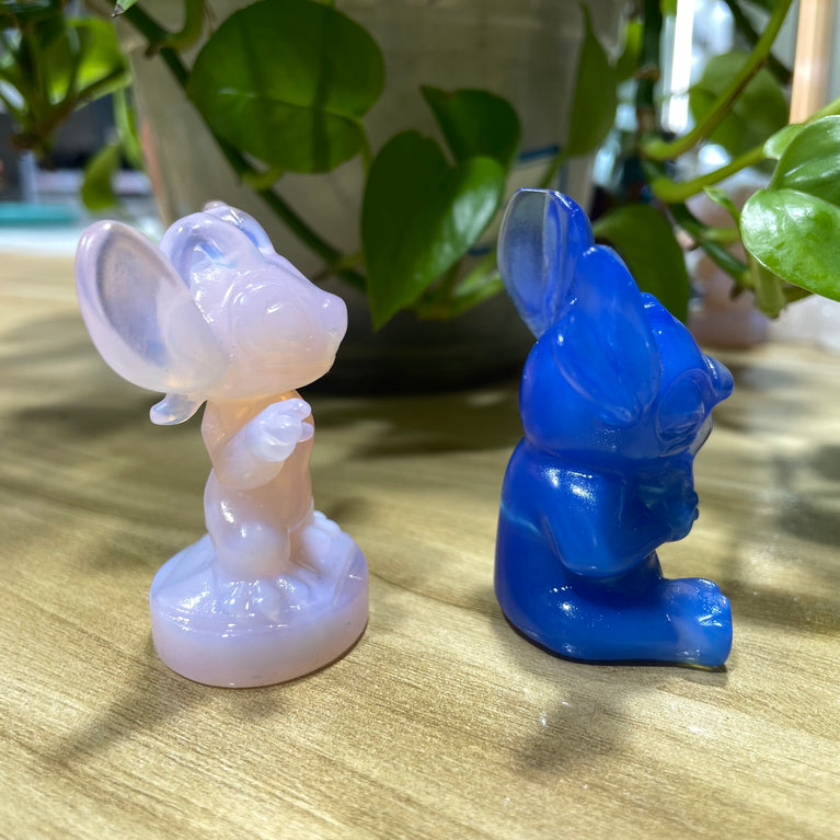 6CM Opalite Stitch Cartoon Figure Carvings