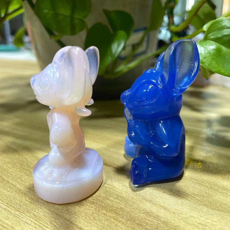 6CM Opalite Stitch Cartoon Figure Carvings