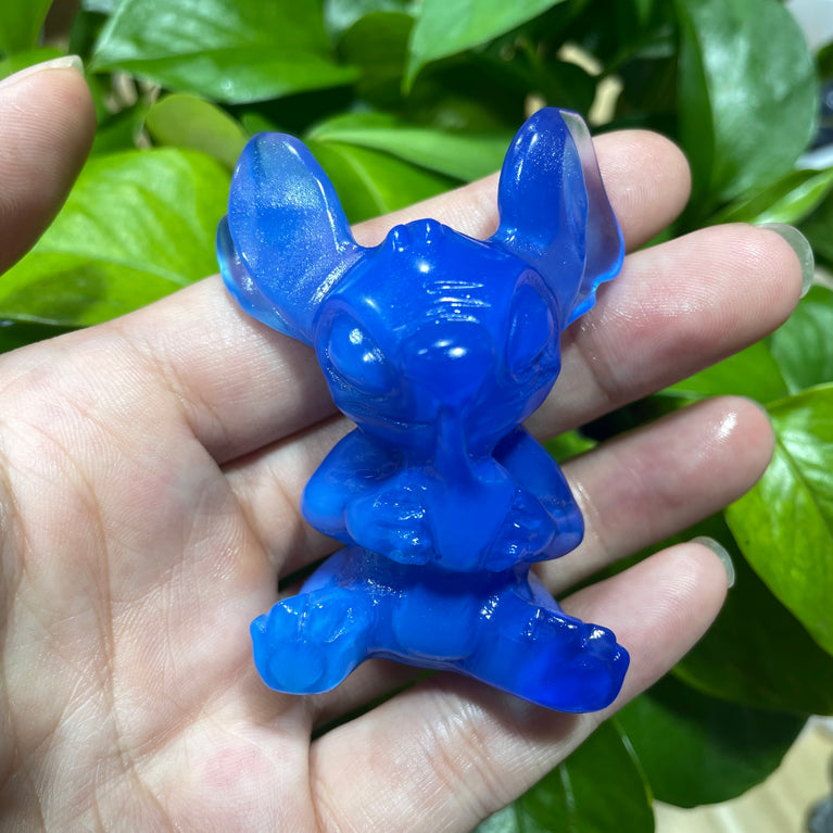 6CM Opalite Stitch Cartoon Figure Carvings