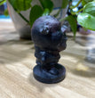 6CM Natural Black Obsidian Garnet Opalite Shrek Movie Figure Carvings